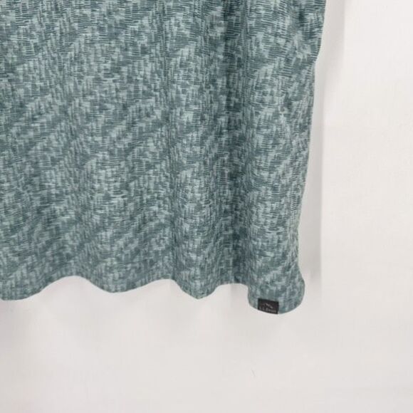 L.L. Bean Streamside Shirt Top Size 2X Plus Crew Neck Short Sleeve Green Active - Picture 4 of 10
